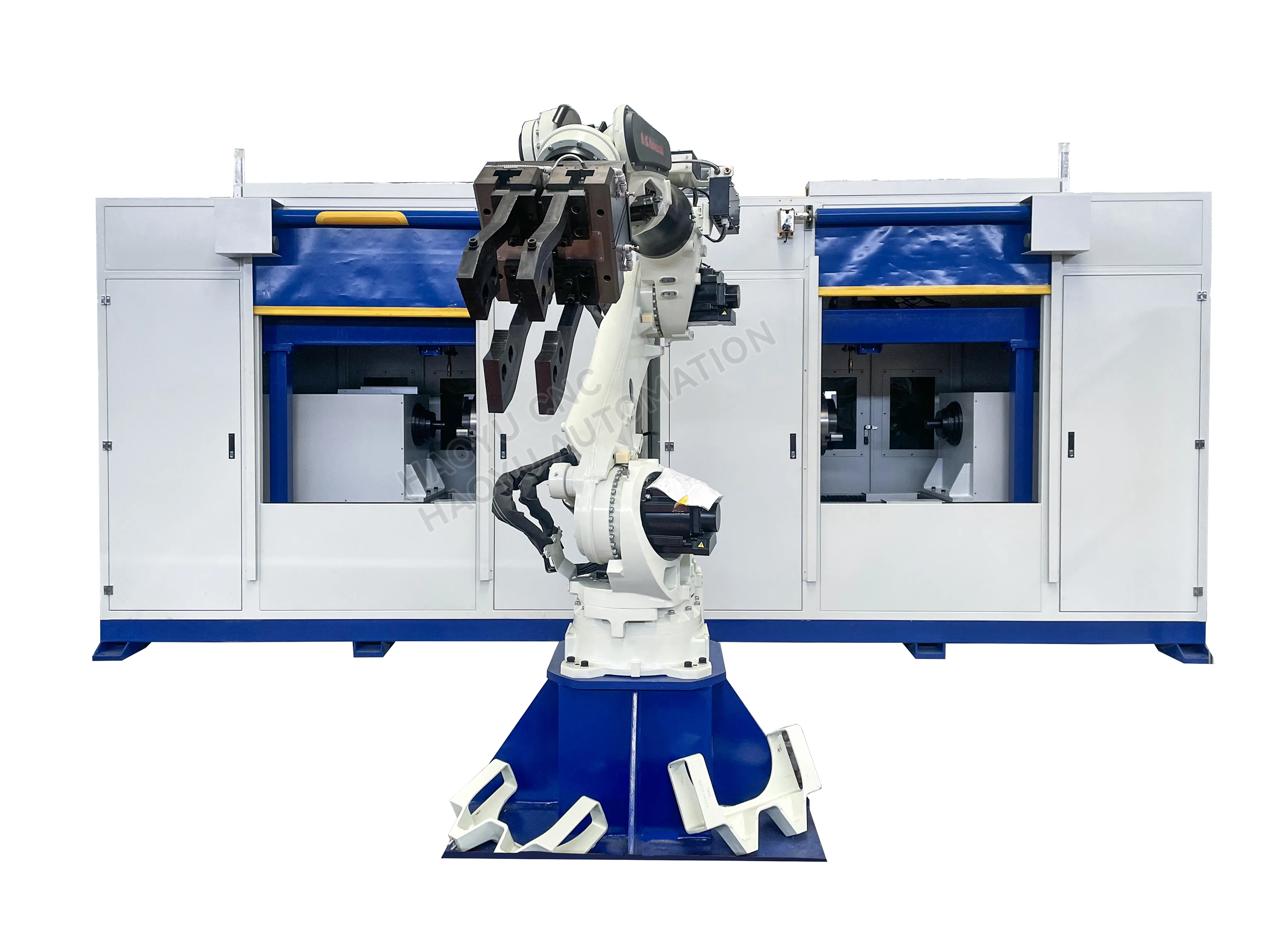 Avtomatski varilni stroj z valjčnimi tirnicami z robotskim upravljanjem